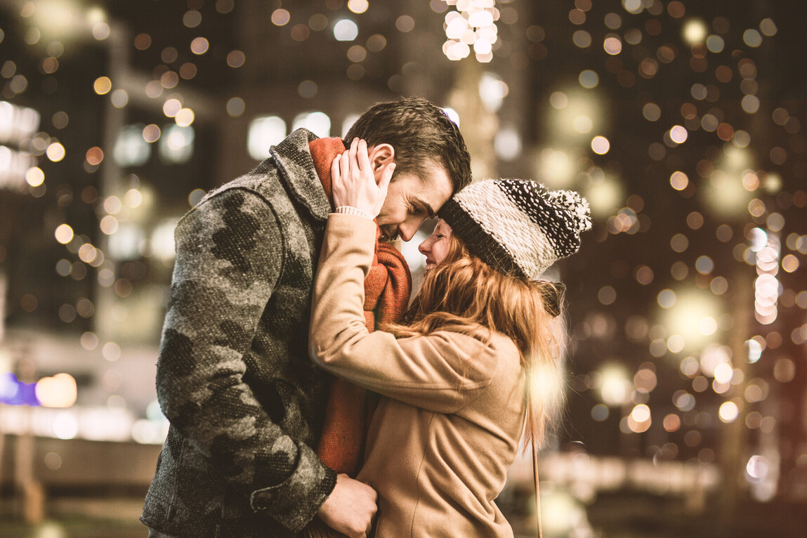 Couple in the snow